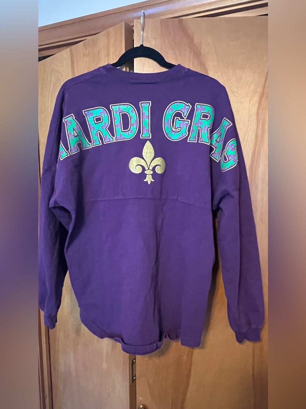Mardi Gras Purple Spirit Jersey Size Medium